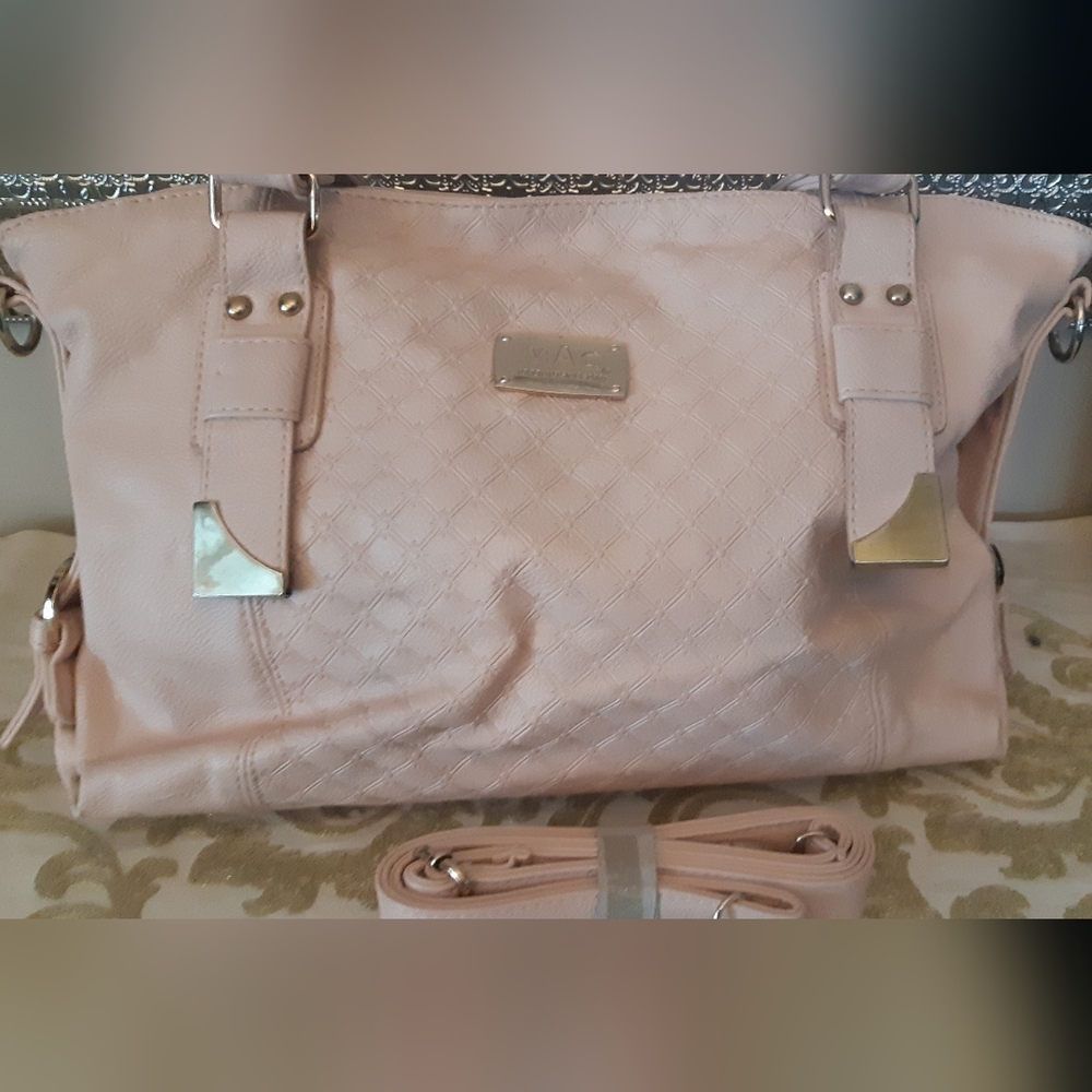 "FREE With Any Purchase" Pre-loved (FLAWED) Chic Blush Satchel Bag